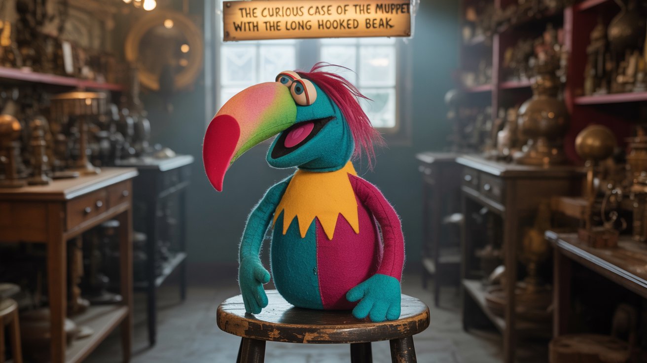 muppet with long hooked beak