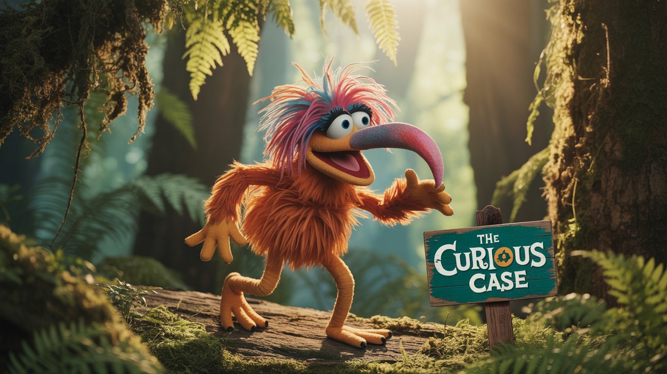 muppet with long hooked beak