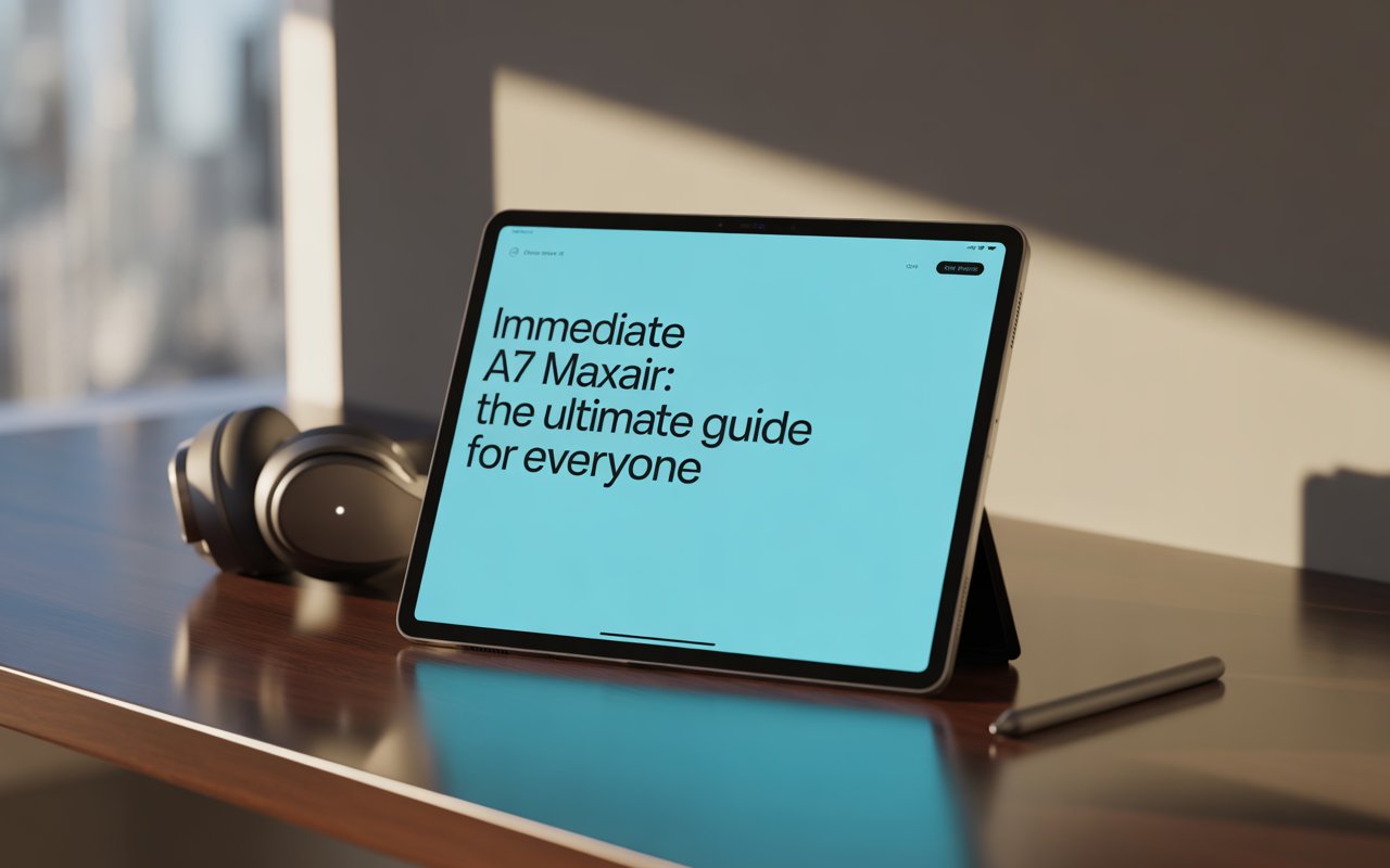 Immediate A7 MaxAir: The Ultimate Guide for Everyone