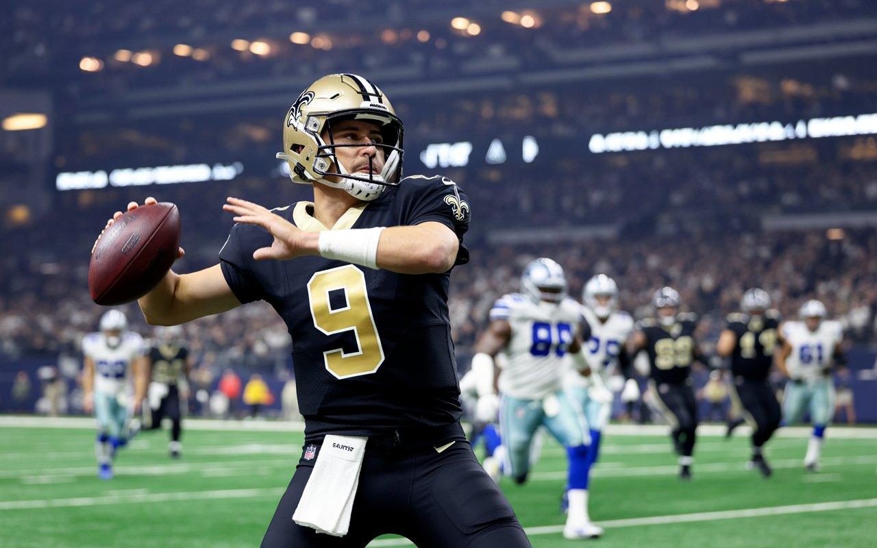 new orleans saints vs dallas cowboys match player stats