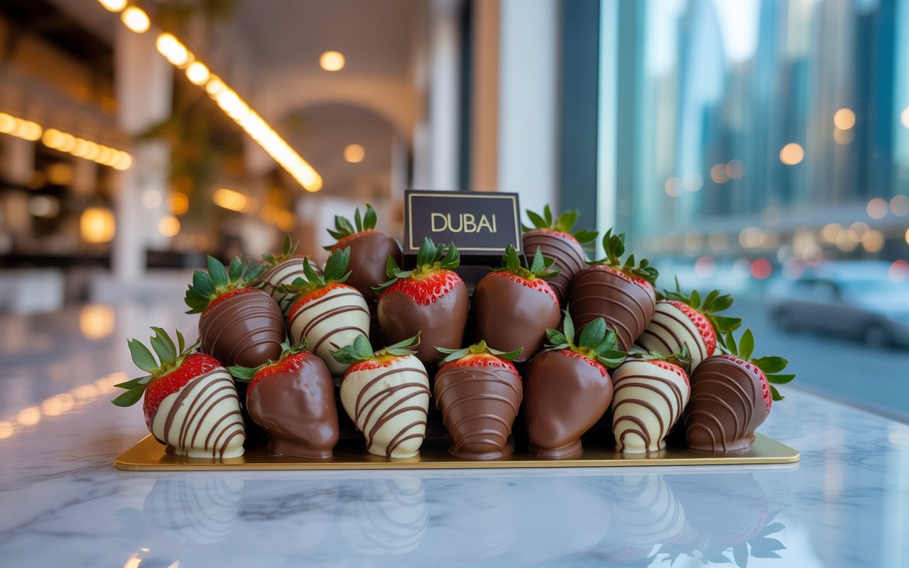 dubai chocolate strawberries near me