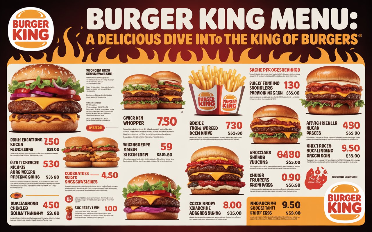 Burger King Menu: A Delicious Dive into the King of Burgers