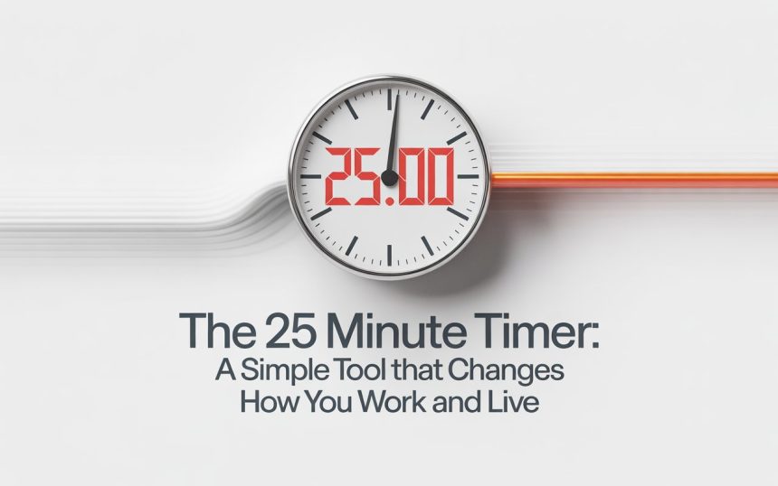 The 25 Minute Timer: A Simple Tool That Changes How You Work and Live