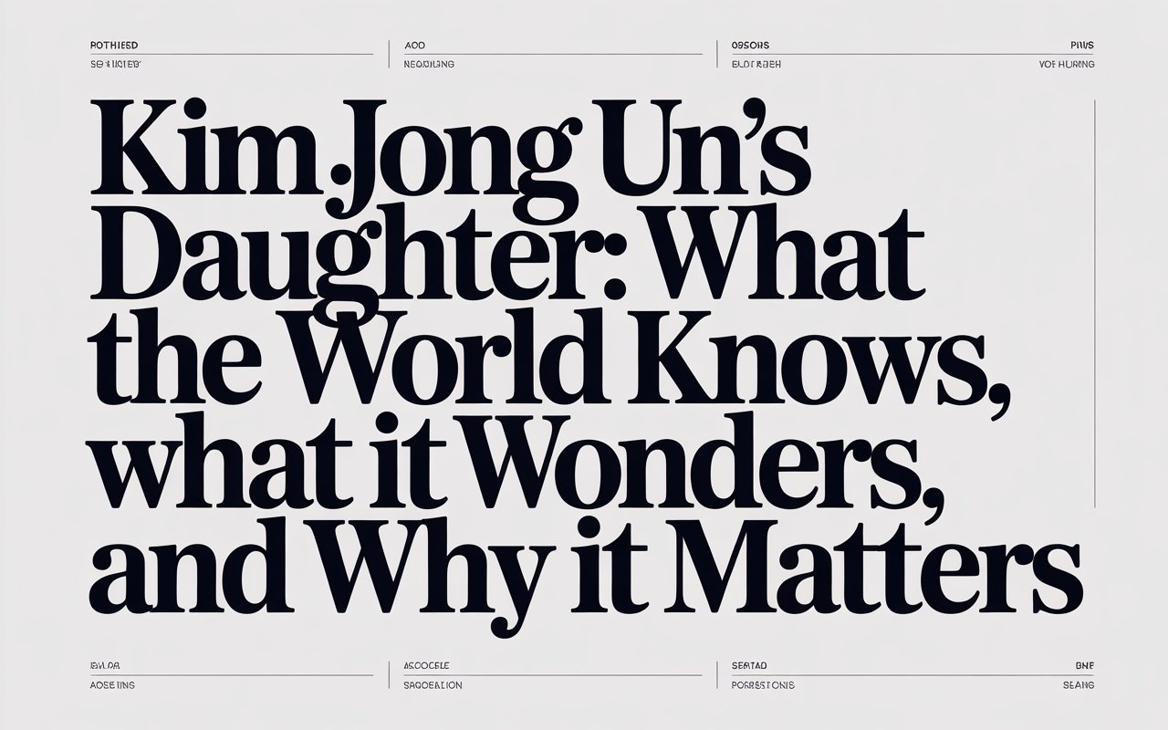 kim jong un daughter