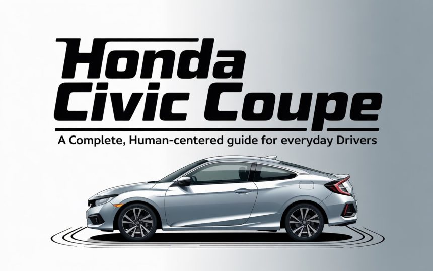 Honda Civic Coupe: A Complete, Human-Centered Guide for Everyday Drivers