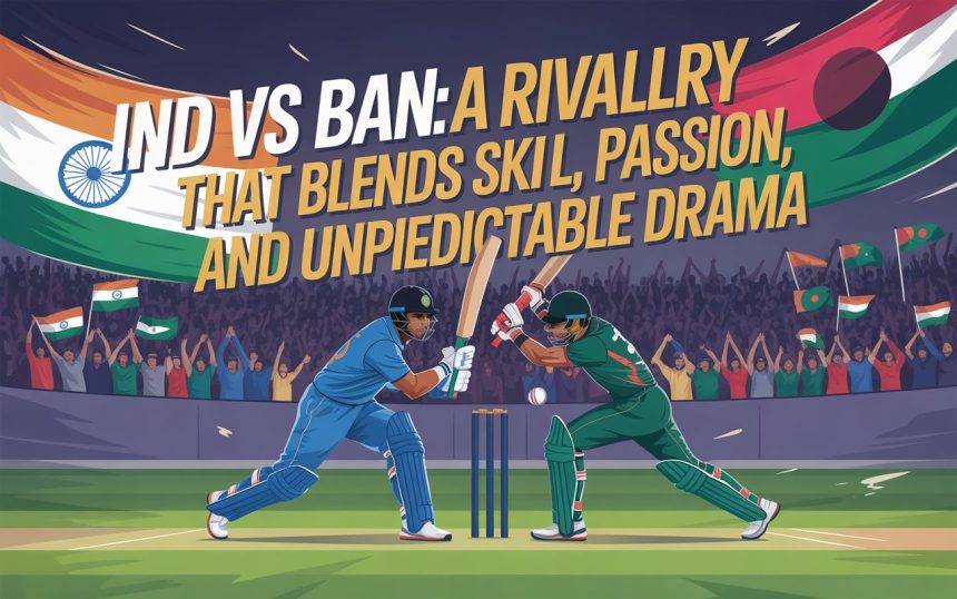 IND vs BAN: A Rivalry That Blends Skill, Passion, and Unpredictable Drama